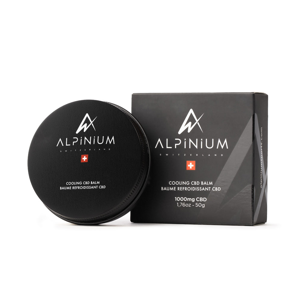 Охлаждащ CBD балсам Alpinium Cooling Balm с опаковка